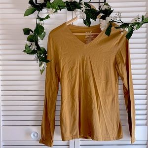 dark yellow long sleeve tee